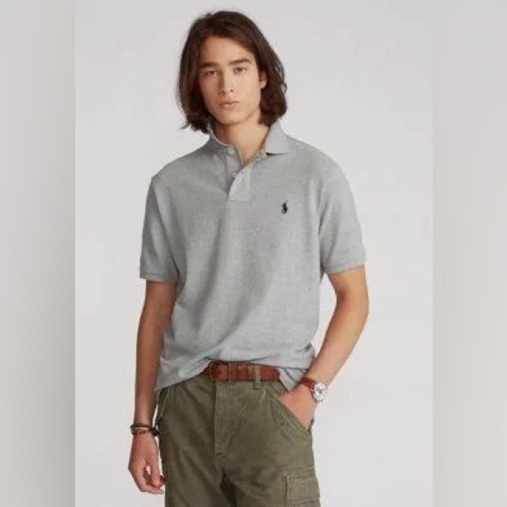 Polo Ralph Lauren Gray Classic Fit Short Sleeve Polo Shirt Men’s XL